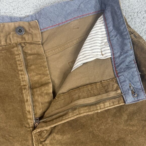 LL Bean Corduroy Pants Mens 35x30 Brown Natural Fit Stretch Country 502838 Gorp - Picture 4 of 12
